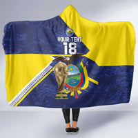 Ecuador Football Custom Hooded Blanket Road To World Cup 2026 - Wonder Print Shop