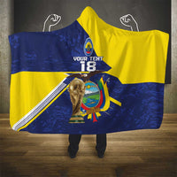 Ecuador Football Custom Hooded Blanket Road To World Cup 2026 - Wonder Print Shop