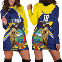 Ecuador Football Custom Hoodie Dress Road To World Cup 2026 - Wonder Print Shop