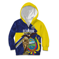 Ecuador Football Custom Kid Hoodie Road To World Cup 2026 - Wonder Print Shop