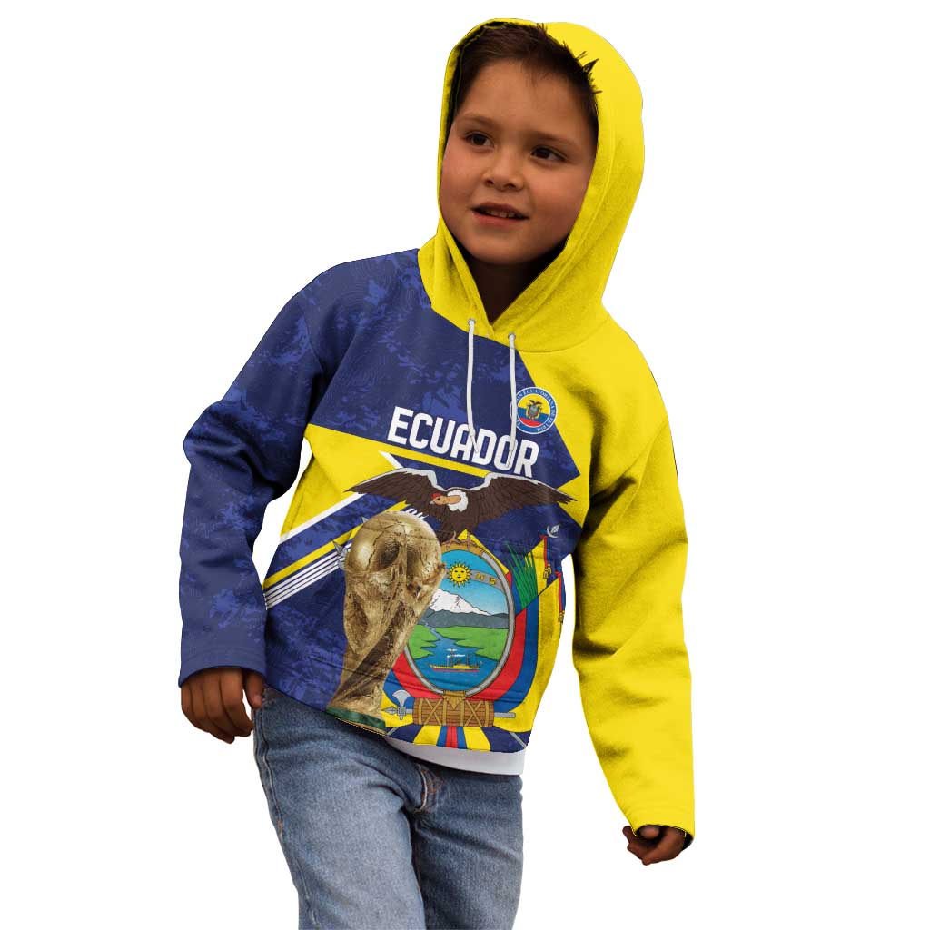 Ecuador Football Custom Kid Hoodie Road To World Cup 2026 - Wonder Print Shop