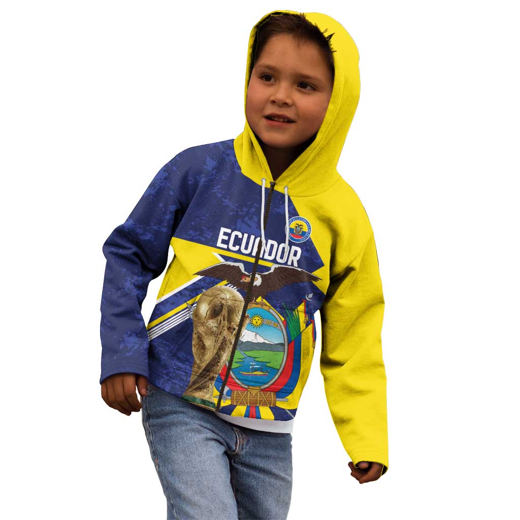 Ecuador Football Custom Kid Hoodie Road To World Cup 2026 - Wonder Print Shop