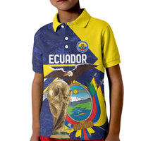 Ecuador Football Custom Kid Polo Shirt Road To World Cup 2026 - Wonder Print Shop