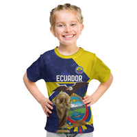 Ecuador Football Custom Kid T Shirt Road To World Cup 2026 - Wonder Print Shop