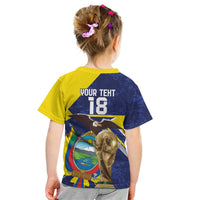 Ecuador Football Custom Kid T Shirt Road To World Cup 2026 - Wonder Print Shop