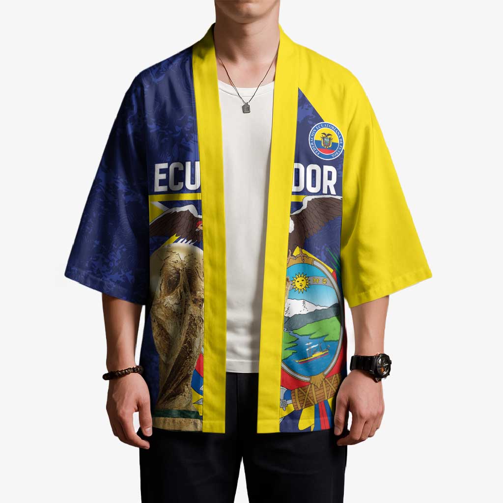 Ecuador Football Custom Kimono Road To World Cup 2026 - Wonder Print Shop