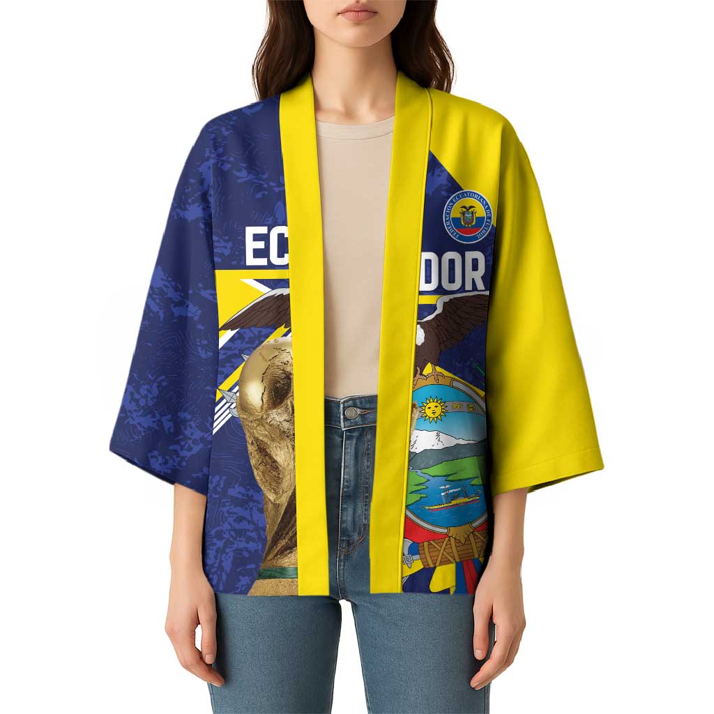 Ecuador Football Custom Kimono Road To World Cup 2026 - Wonder Print Shop