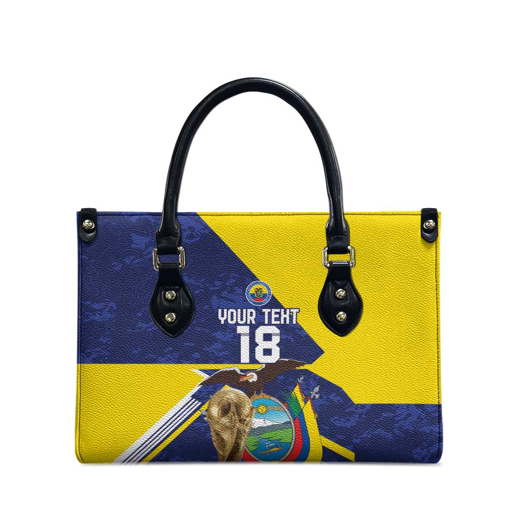 Ecuador Football Custom Leather Bag Road To World Cup 2026 - Wonder Print Shop