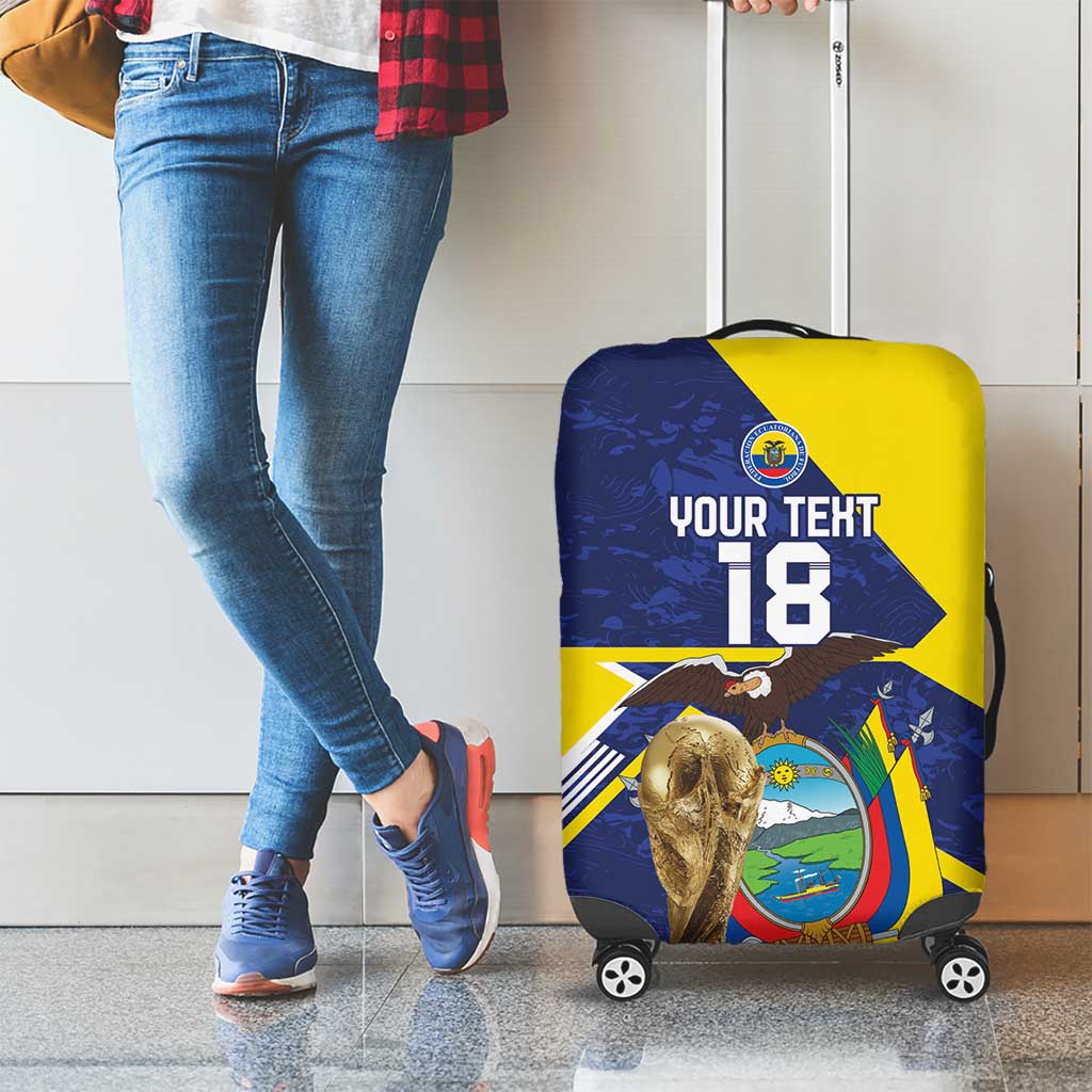 Ecuador Football Custom Luggage Cover Road To World Cup 2026 - Wonder Print Shop