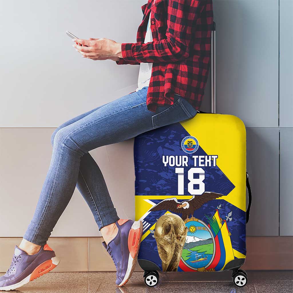 Ecuador Football Custom Luggage Cover Road To World Cup 2026 - Wonder Print Shop
