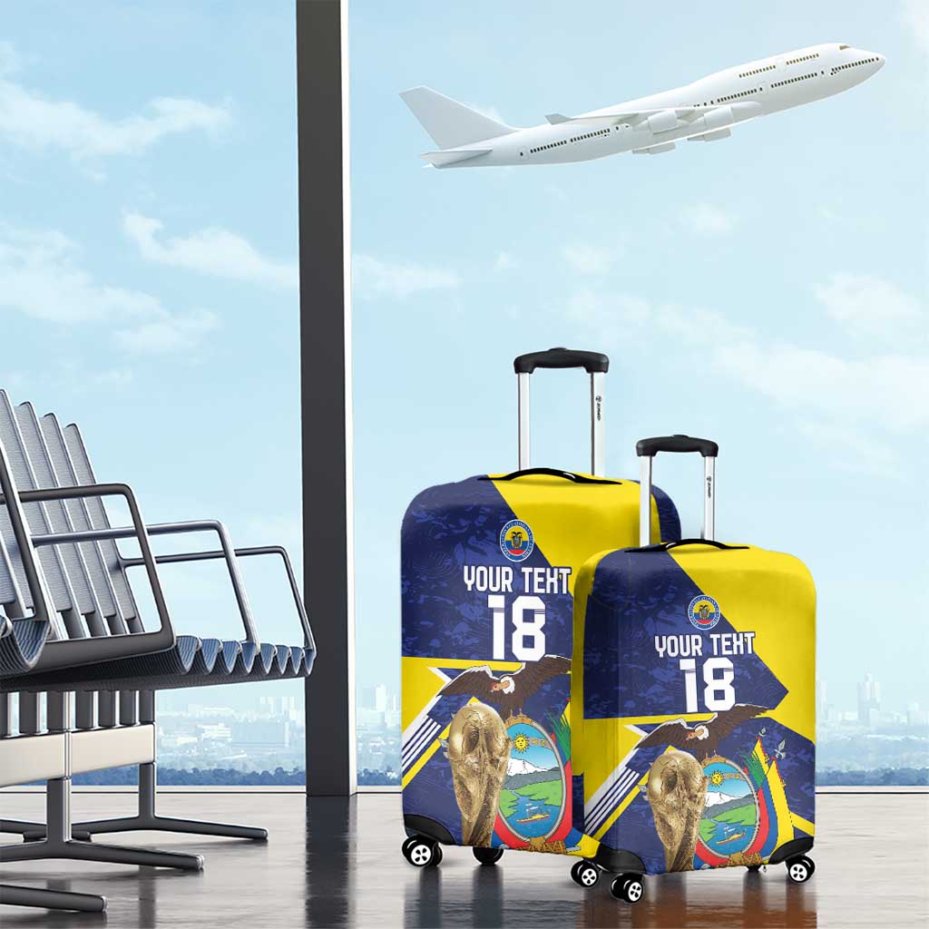 Ecuador Football Custom Luggage Cover Road To World Cup 2026 - Wonder Print Shop