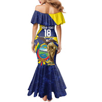 Ecuador Football Custom Mermaid Dress Road To World Cup 2026 - Wonder Print Shop