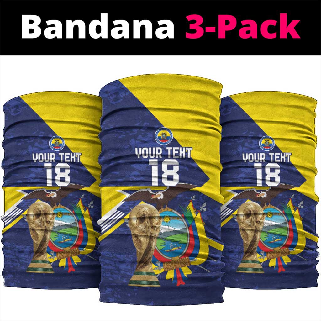 Ecuador Football Custom Neck Gaiter Road To World Cup 2026 - Wonder Print Shop