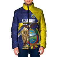 Ecuador Football Custom Padded Jacket Road To World Cup 2026 - Wonder Print Shop