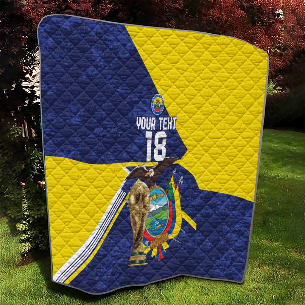Ecuador Football Custom Quilt Road To World Cup 2026 - Wonder Print Shop