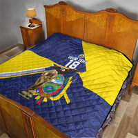 Ecuador Football Custom Quilt Road To World Cup 2026 - Wonder Print Shop