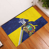 Ecuador Football Custom Rubber Doormat Road To World Cup 2026 - Wonder Print Shop
