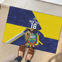 Ecuador Football Custom Rubber Doormat Road To World Cup 2026 - Wonder Print Shop