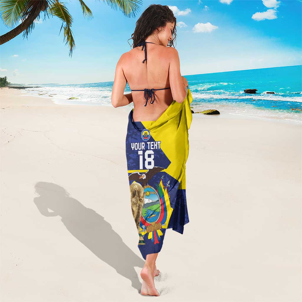 Ecuador Football Custom Sarong Road To World Cup 2026 - Wonder Print Shop
