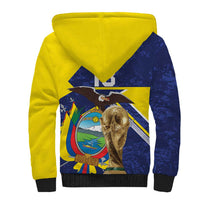 Ecuador Football Custom Sherpa Hoodie Road To World Cup 2026 - Wonder Print Shop