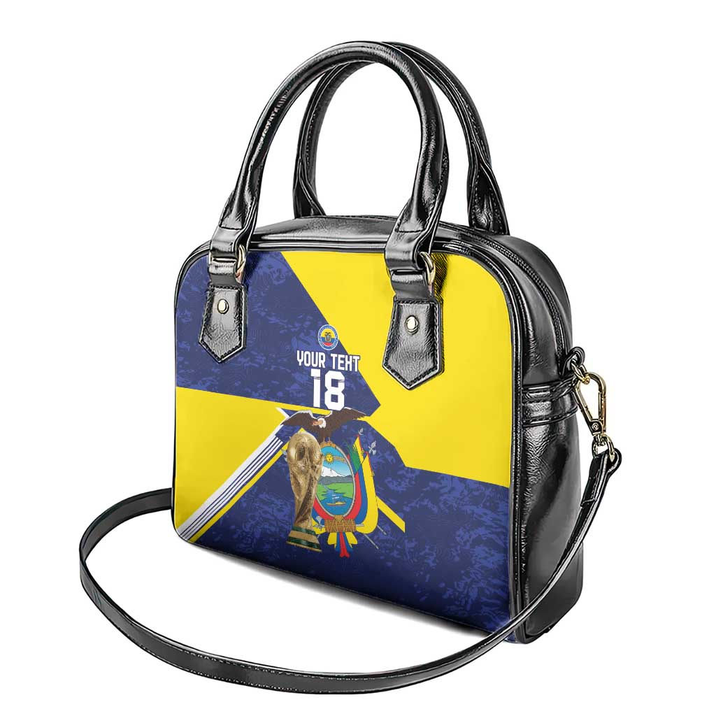 Ecuador Football Custom Shoulder Handbag Road To World Cup 2026 - Wonder Print Shop