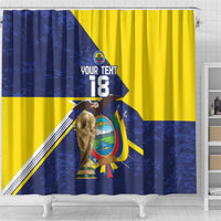 Ecuador Football Custom Shower Curtain Road To World Cup 2026 - Wonder Print Shop