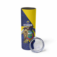 Ecuador Football Custom Skinny Tumbler Road To World Cup 2026 - Wonder Print Shop