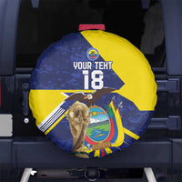 Ecuador Football Custom Spare Tire Cover Road To World Cup 2026 - Wonder Print Shop