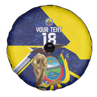 Ecuador Football Custom Spare Tire Cover Road To World Cup 2026 - Wonder Print Shop