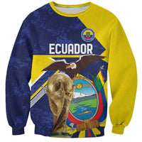 Ecuador Football Custom Sweatshirt Road To World Cup 2026 - Wonder Print Shop