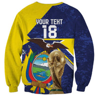 Ecuador Football Custom Sweatshirt Road To World Cup 2026 - Wonder Print Shop