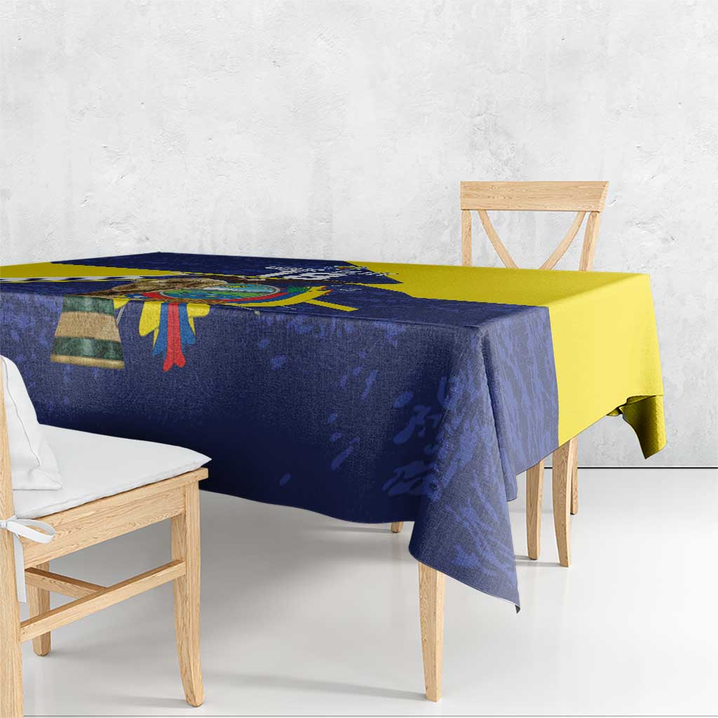 Ecuador Football Custom Tablecloth Road To World Cup 2026 - Wonder Print Shop