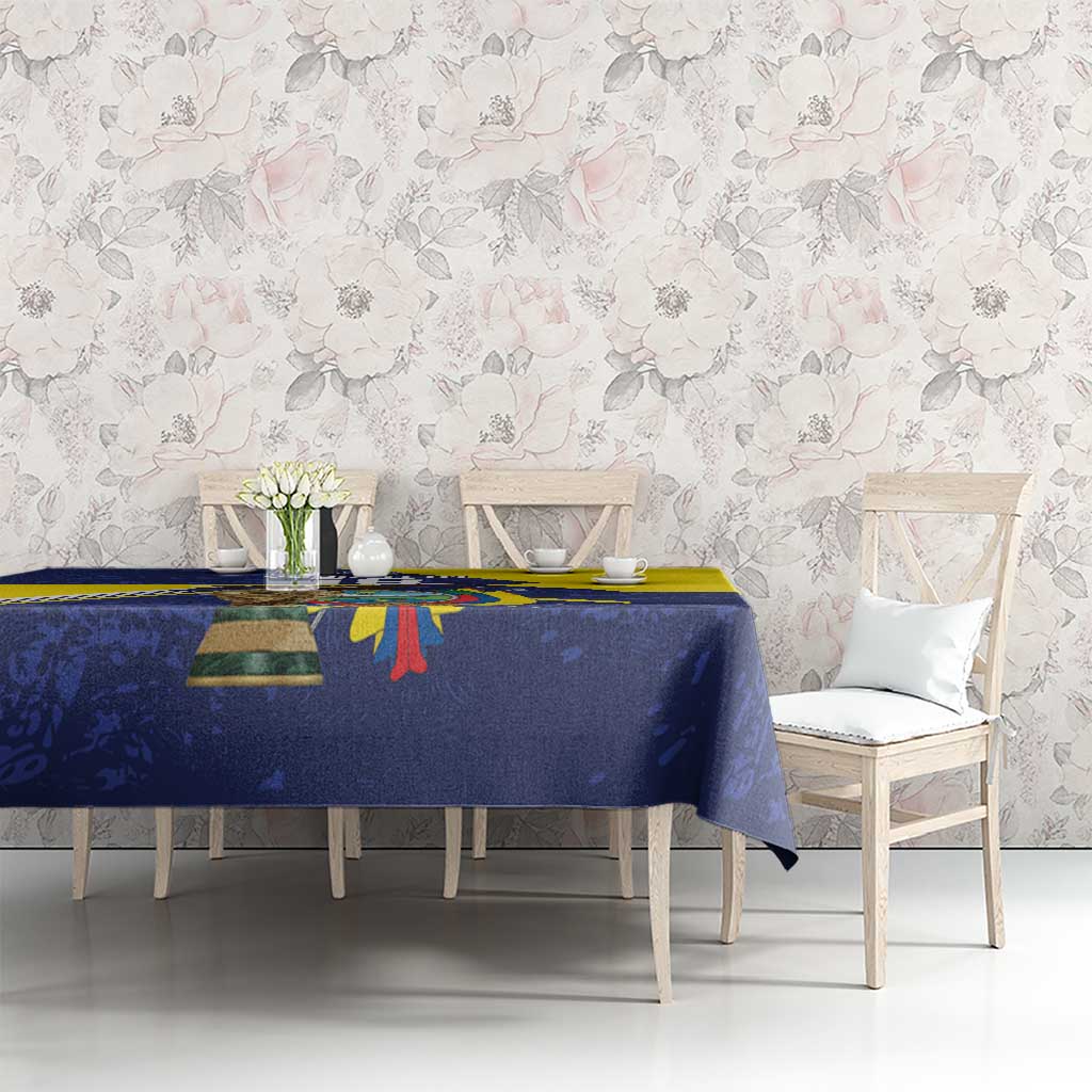 Ecuador Football Custom Tablecloth Road To World Cup 2026 - Wonder Print Shop