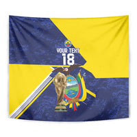 Ecuador Football Custom Tapestry Road To World Cup 2026 - Wonder Print Shop