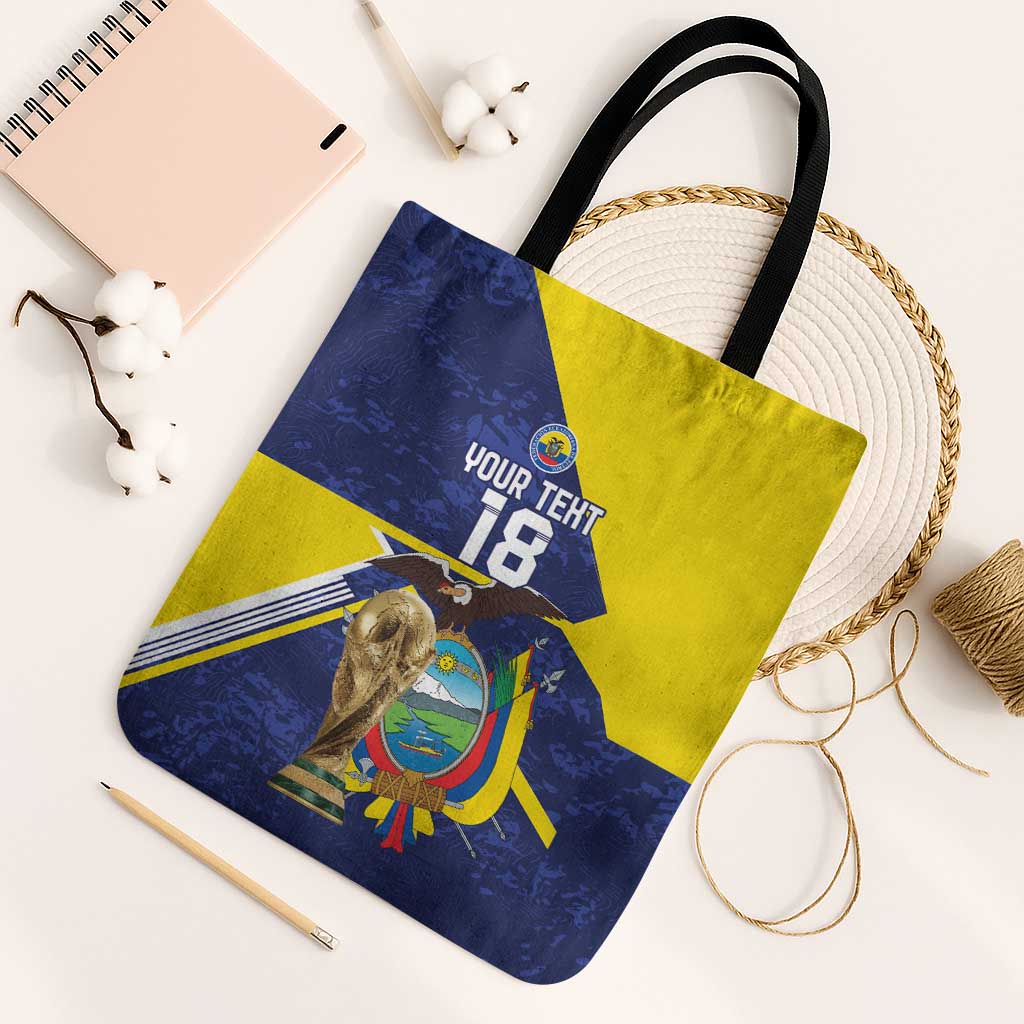 Ecuador Football Custom Tote Bag Road To World Cup 2026 - Wonder Print Shop