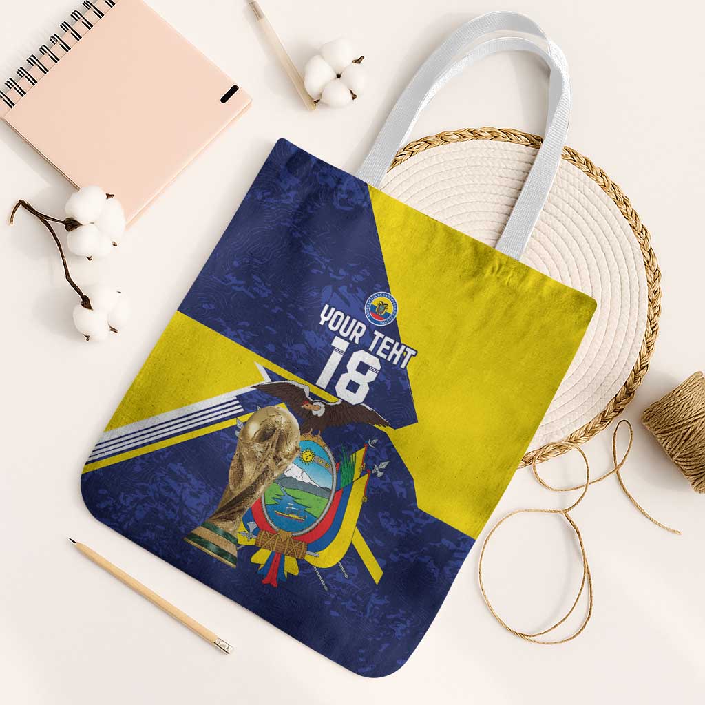 Ecuador Football Custom Tote Bag Road To World Cup 2026 - Wonder Print Shop