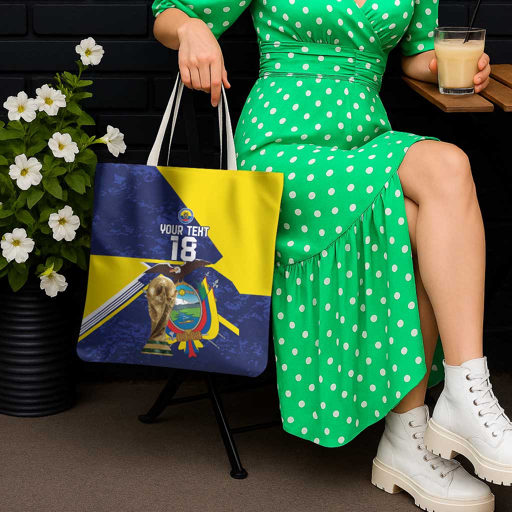 Ecuador Football Custom Tote Bag Road To World Cup 2026 - Wonder Print Shop