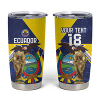 Ecuador Football Custom Tumbler Cup Road To World Cup 2026 - Wonder Print Shop