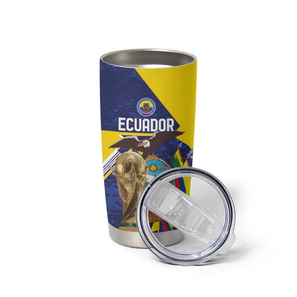 Ecuador Football Custom Tumbler Cup Road To World Cup 2026 - Wonder Print Shop