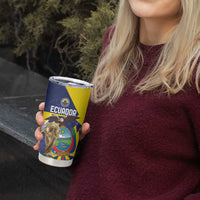 Ecuador Football Custom Tumbler Cup Road To World Cup 2026 - Wonder Print Shop