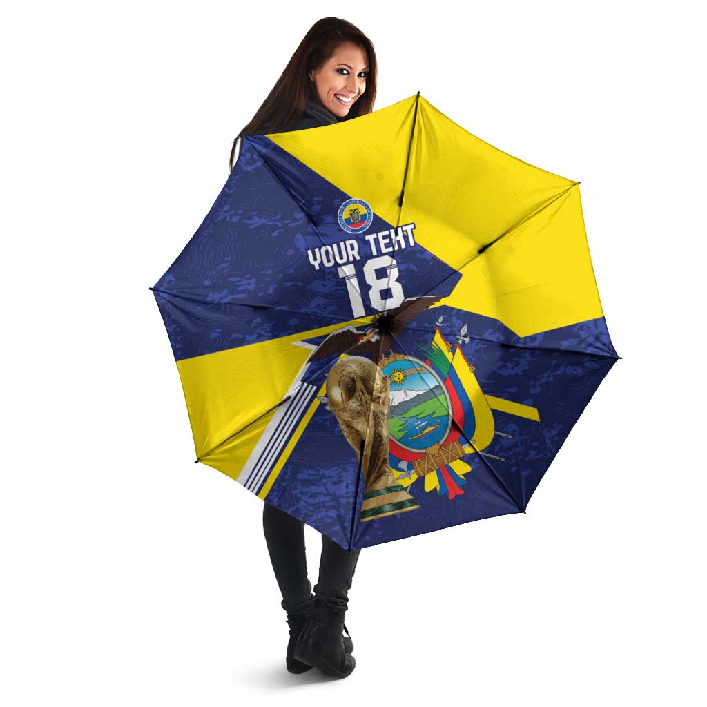 Ecuador Football Custom Umbrella Road To World Cup 2026 - Wonder Print Shop