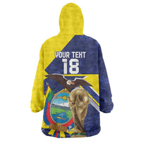 Ecuador Football Custom Wearable Blanket Hoodie Road To World Cup 2026 - Wonder Print Shop