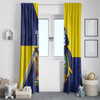 Ecuador Football Custom Window Curtain Road To World Cup 2026 - Wonder Print Shop