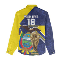 Ecuador Football Custom Women Casual Shirt Road To World Cup 2026 - Wonder Print Shop