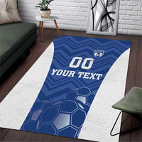 Custom Estonia Football Area Rug Eesti Jalgpallikoondis