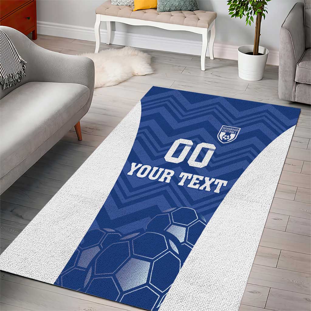 Custom Estonia Football Area Rug Eesti Jalgpallikoondis