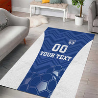 Custom Estonia Football Area Rug Eesti Jalgpallikoondis