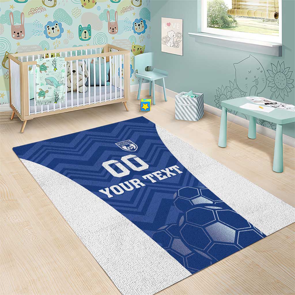Custom Estonia Football Area Rug Eesti Jalgpallikoondis
