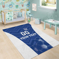 Custom Estonia Football Area Rug Eesti Jalgpallikoondis