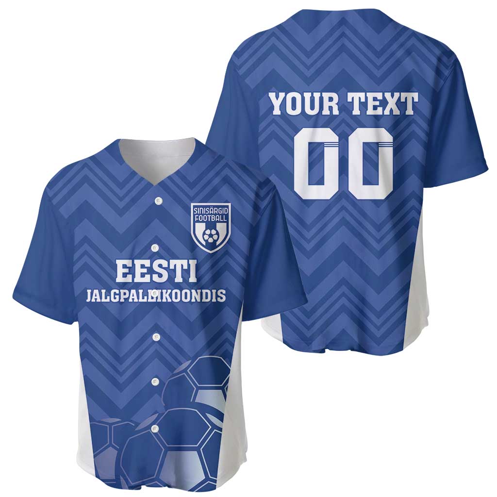 Custom Estonia Football Baseball Jersey Eesti Jalgpallikoondis